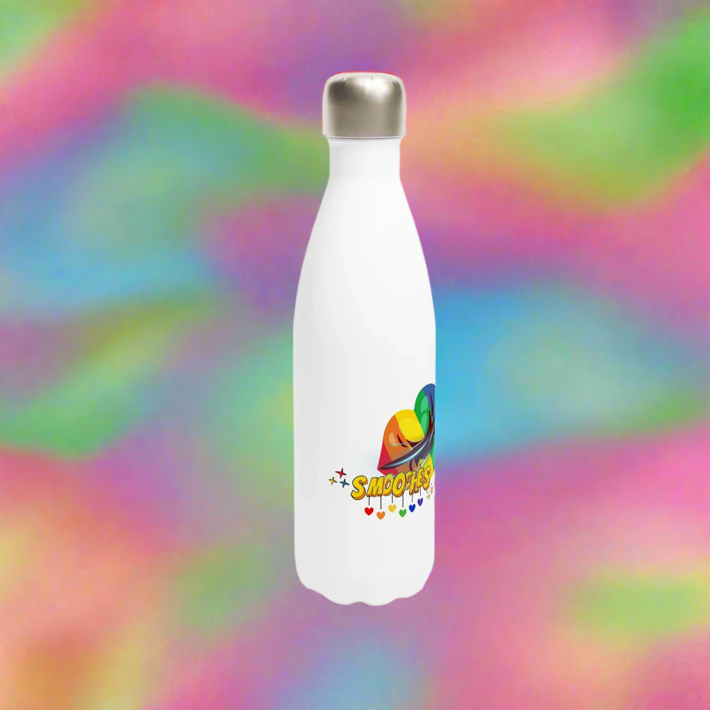 Rainbow Pride Smooches Print bottle side